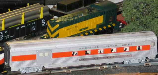 American flyer train set on sale 1956